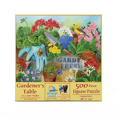 Gardener's Table 500 piece Jigsaw Puzzle