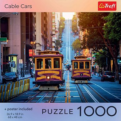 Trefl Red Cable Cars 1000 Piece Puzzle