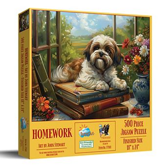 Homework Shih Tzu 500 pc Jigsaw Puzzle