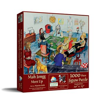 Mah Jongg Meet Up Puzzle for Adults , 1000 pc Jigsaw Puzzle