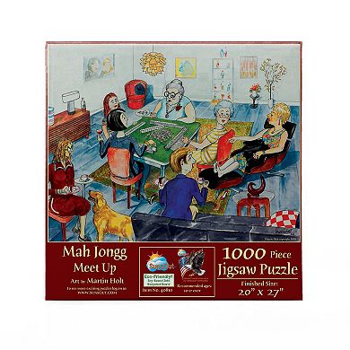 Mah Jongg Meet Up Puzzle for Adults , 1000 piece Jigsaw Puzzle