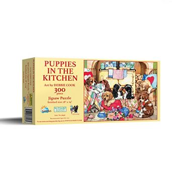 Puppies in the Kitchen 300 pc Jigsaw Puzzle