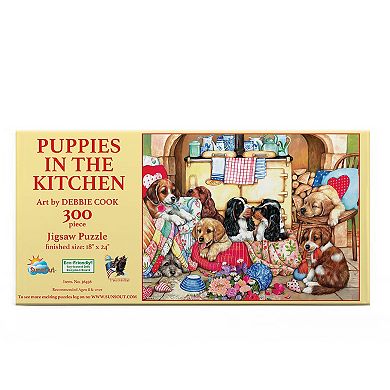Puppies in the Kitchen 300 piece Jigsaw Puzzle
