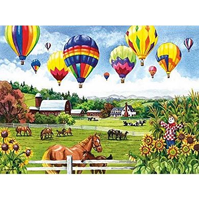 Balloons Over Fields 500 piece Jigsaw Puzzle
