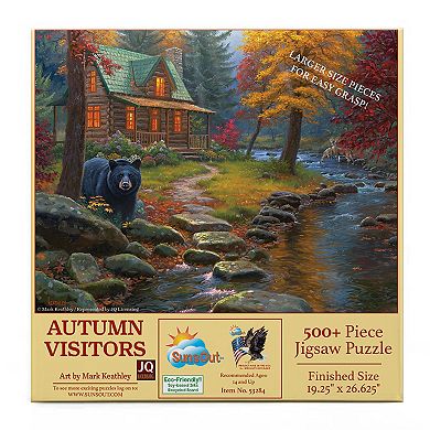 Autumn Visitors 500 piece Jigsaw Puzzle for Adults, Large Pieces,