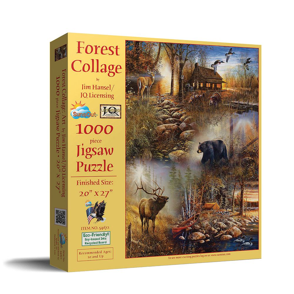Forest Collage 1000 piece Jigsaw Puzzle