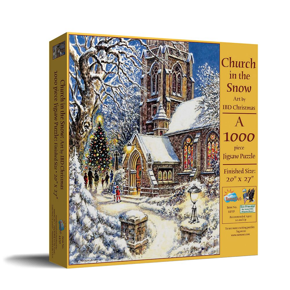 Church in the Snow 1000 piece Jigsaw Puzzle