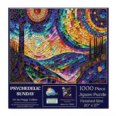 Psychedelic Sunday 1000 piece Jigsaw Puzzle