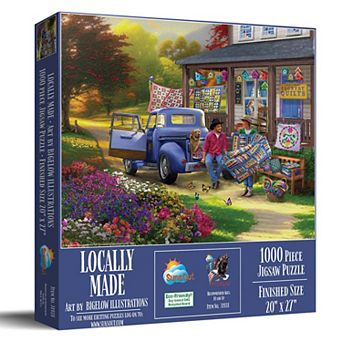 Locally Made 1000 pc Jigsaw Puzzle by Bigelow Illustrations Finished Size 20" x 27" MPN# 31928