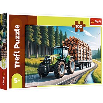 Trefl Kids Forestry Tractor 100 pc Puzzle