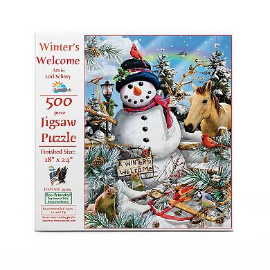 Winter's Welcome 500 piece Jigsaw Puzzle