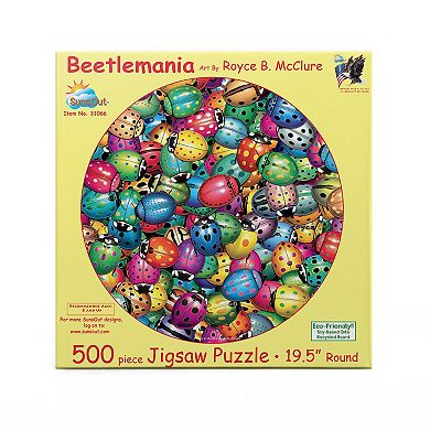 Beetles Round Mania 500 piece Jigsaw Puzzle