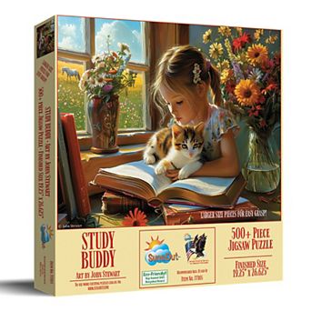 Study Buddy 500 pc Large Piece Jigsaw Puzzle