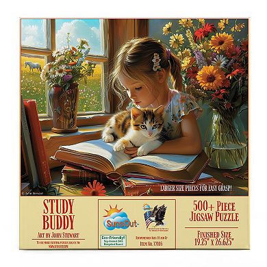Study Buddy 500 piece Large Piece Jigsaw Puzzle