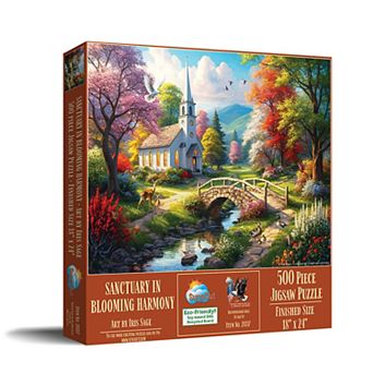 Sanctuary in Blooming Harmony 500 pc Jigsaw Puzzle for Adults