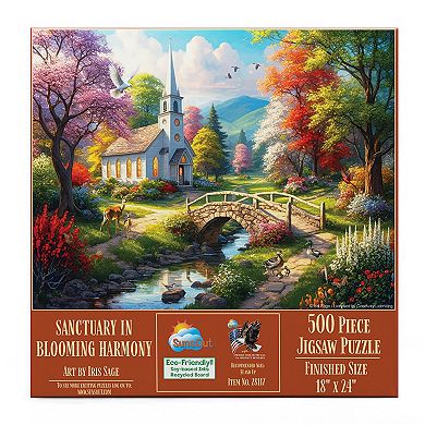 Sanctuary in Blooming Harmony 500 piece Jigsaw Puzzle for Adults