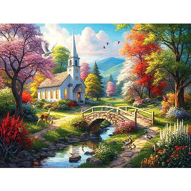 Sanctuary in Blooming Harmony 500 piece Jigsaw Puzzle for Adults