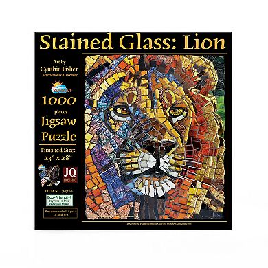 Stained Glass Lion 1000 piece Jigsaw Puzzle