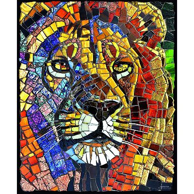 Stained Glass Lion 1000 piece Jigsaw Puzzle