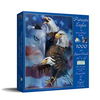 Patriotic Eagles 1000 pc Jigsaw Puzzle