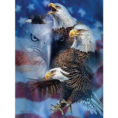 Patriotic Eagles 1000 piece Jigsaw Puzzle