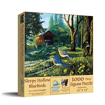 Sleepy Hollow Blue Birds 1000 pc Jigsaw Puzzle