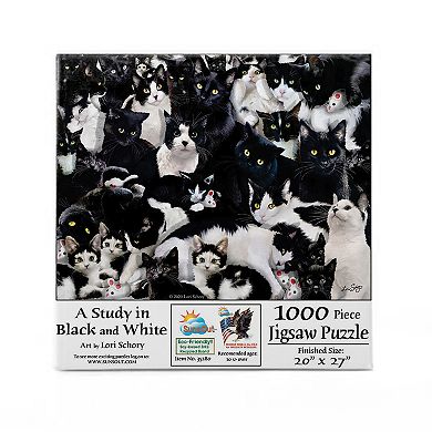 Study in Black and White 1000 piece Jigsaw Puzzle
