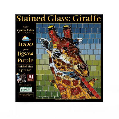 Stained Glass Giraffe 1000 piece Jigsaw Puzzle