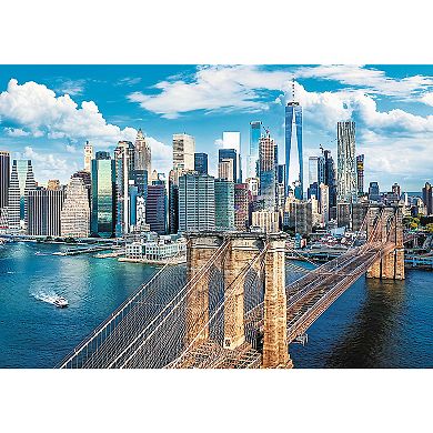 Trefl Red 1000 Piece Puzzle - Brooklyn Bridge, New York, USA