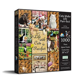 Cats Make Life Purr-fect 1000 pc Jigsaw Puzzle