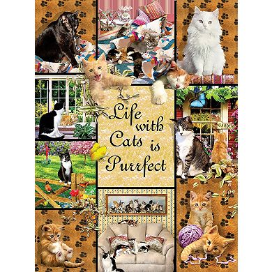 Cats Make Life Purr-fect 1000 piece Jigsaw Puzzle