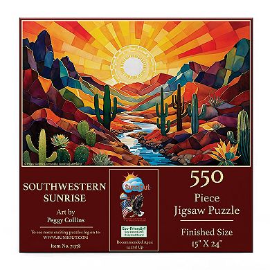 Southwestern Sunrise 550 piece Jigsaw Puzzle for Adults