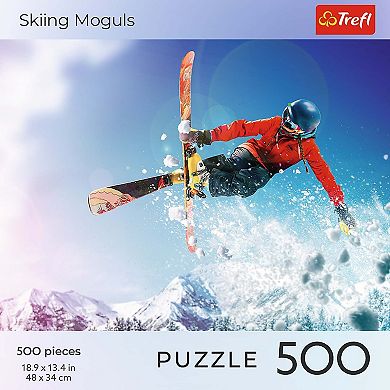 Trefl Red 500 Piece Puzzle - Sports - Skiing Moguls