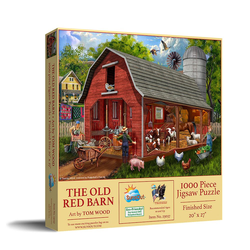 The Old Red Barn 1000 piece Jigsaw Puzzle