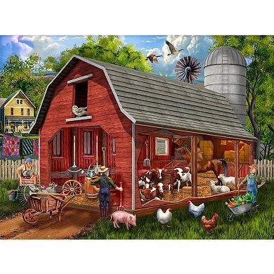 The Old Red Barn 1000 piece Jigsaw Puzzle