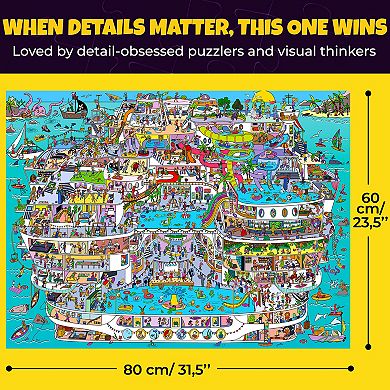 QUOKKA 1000 Piece Jigsaw Puzzle for Adults Themed Puzzles with Bonus Challenges