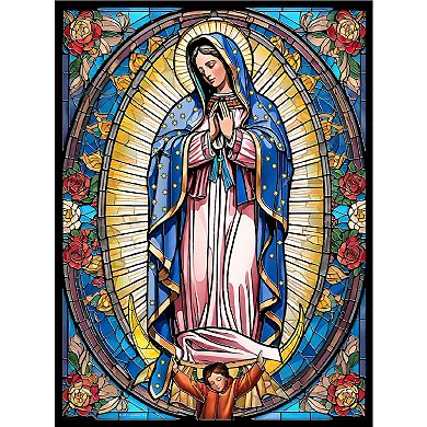 Stained Glass Our Lady 1000 piece Jigsaw Puzzle for Adults