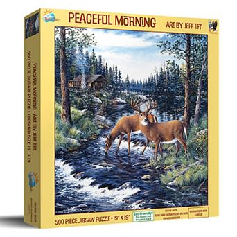 Peaceful Morning 500 pc Jigsaw Puzzle by Jeff Tift Finished Size 19" x 19" MPN# 36529