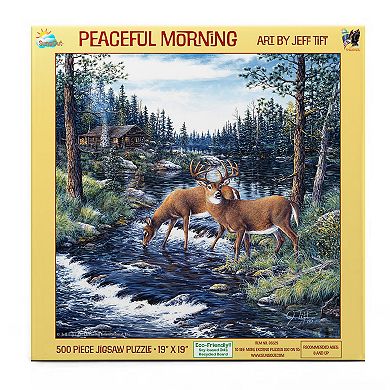 Peaceful Morning 500 piece Jigsaw Puzzle by Jeff Tift Finished Size 19" x 19" MPN# 36529