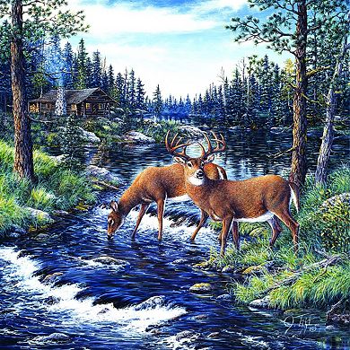 Peaceful Morning 500 piece Jigsaw Puzzle by Jeff Tift Finished Size 19" x 19" MPN# 36529