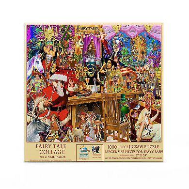 Fairy Tale Collage 1000 piece Large Pieces Jigsaw Puzzle