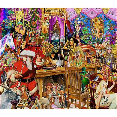 Fairy Tale Collage 1000 piece Large Pieces Jigsaw Puzzle