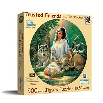 Trusted Friends 500 pc Round Jigsaw Puzzle
