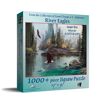 River Eagles 1000 pc Large Pieces Jigsaw Puzzle