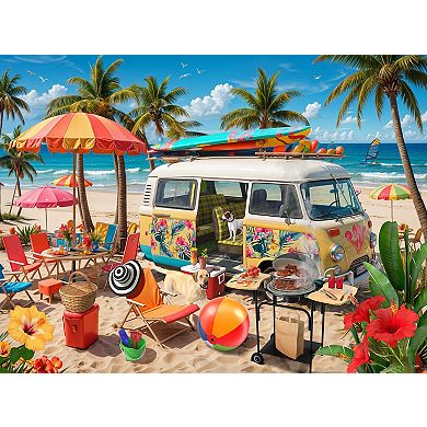 Beach Campout 500 piece Jigsaw Puzzle