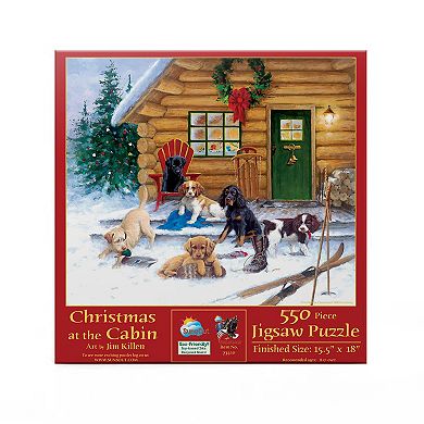 Christmas at The Cabin 550 piece Jigsaw Puzzle
