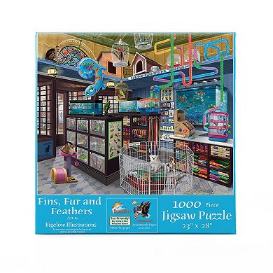 Fins, Fur and Feathers 1000 piece Jigsaw Puzzle