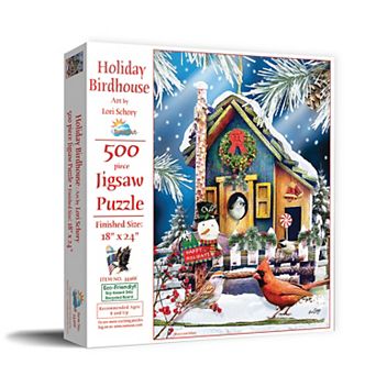 Holiday Birdhouse 500 pc Jigsaw Puzzle