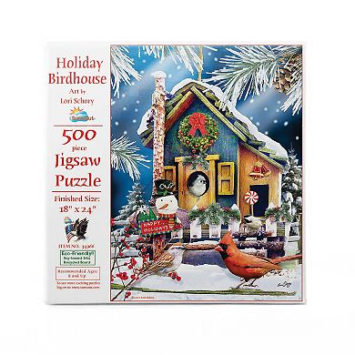 Holiday Birdhouse 500 piece Jigsaw Puzzle