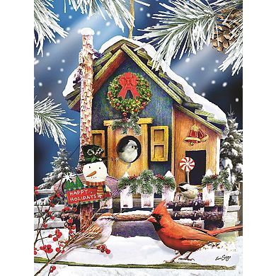 Holiday Birdhouse 500 piece Jigsaw Puzzle